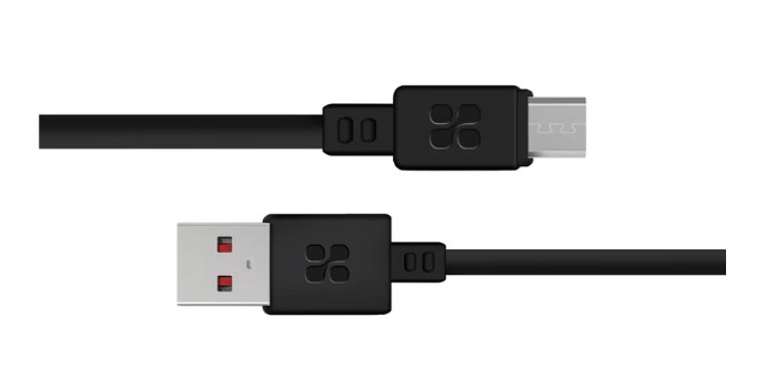 Microcord USB-A To Micro USB Cable 2m Data And Charge Black Microcord USB-A To Micro USB Cable 2m Data And Charge Black