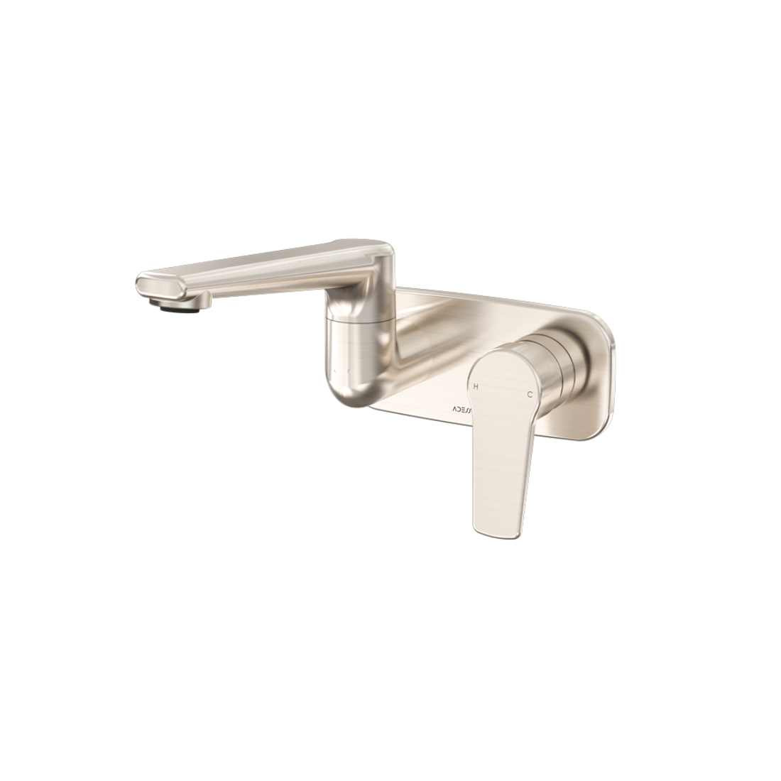 Sol Wall Mounted Basin/Bath Mixer Brushed Nickel ADS-SBFBN | PlaceMakers NZ