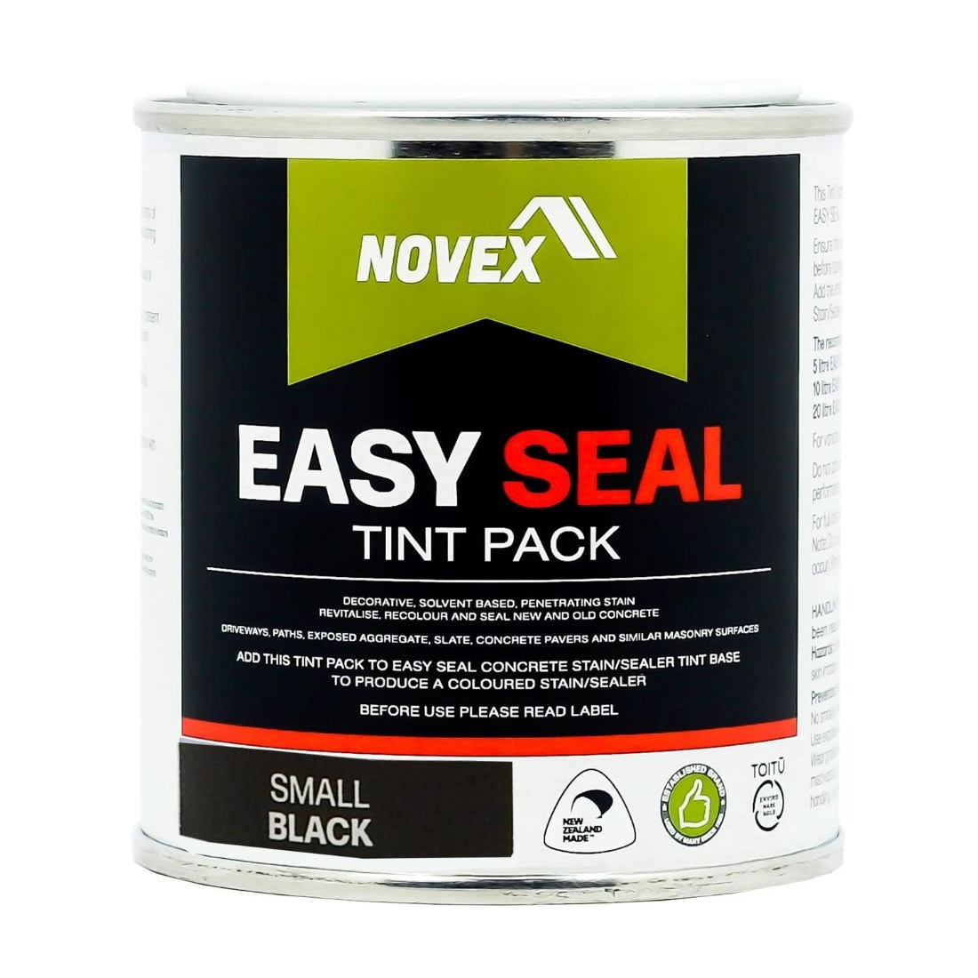 Easy Seal Solvent Based Sealer Tint Pack Small Black 250ml SSTPKBS