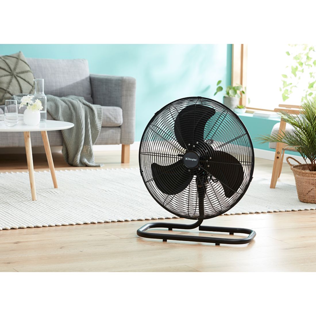 Floor Fan Oscillating High Velocity 40cm PlaceMakers NZ