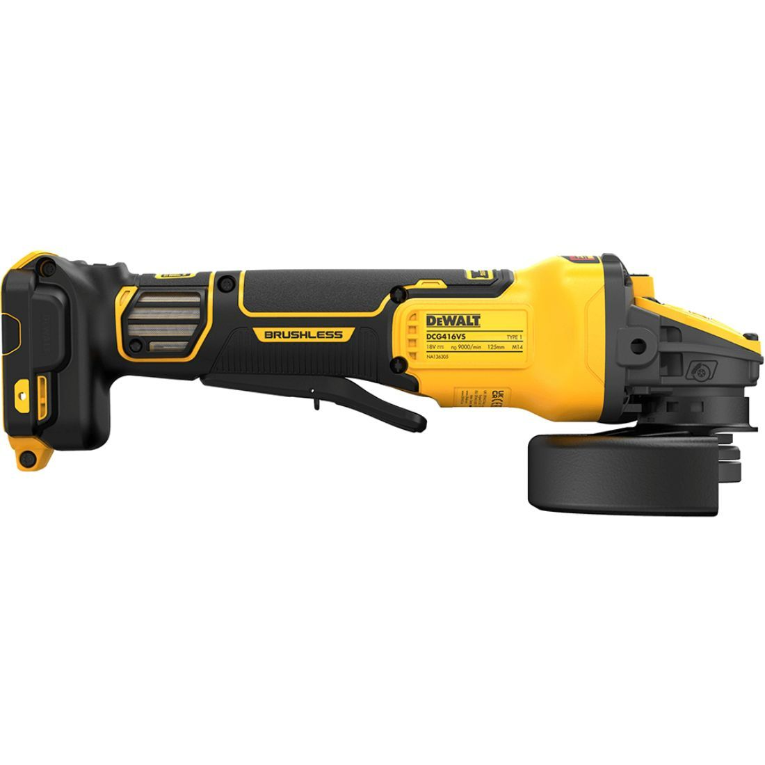 XR Flexvolt Variable Speed Grinder 18V 125mm Skin Only | PlaceMakers NZ