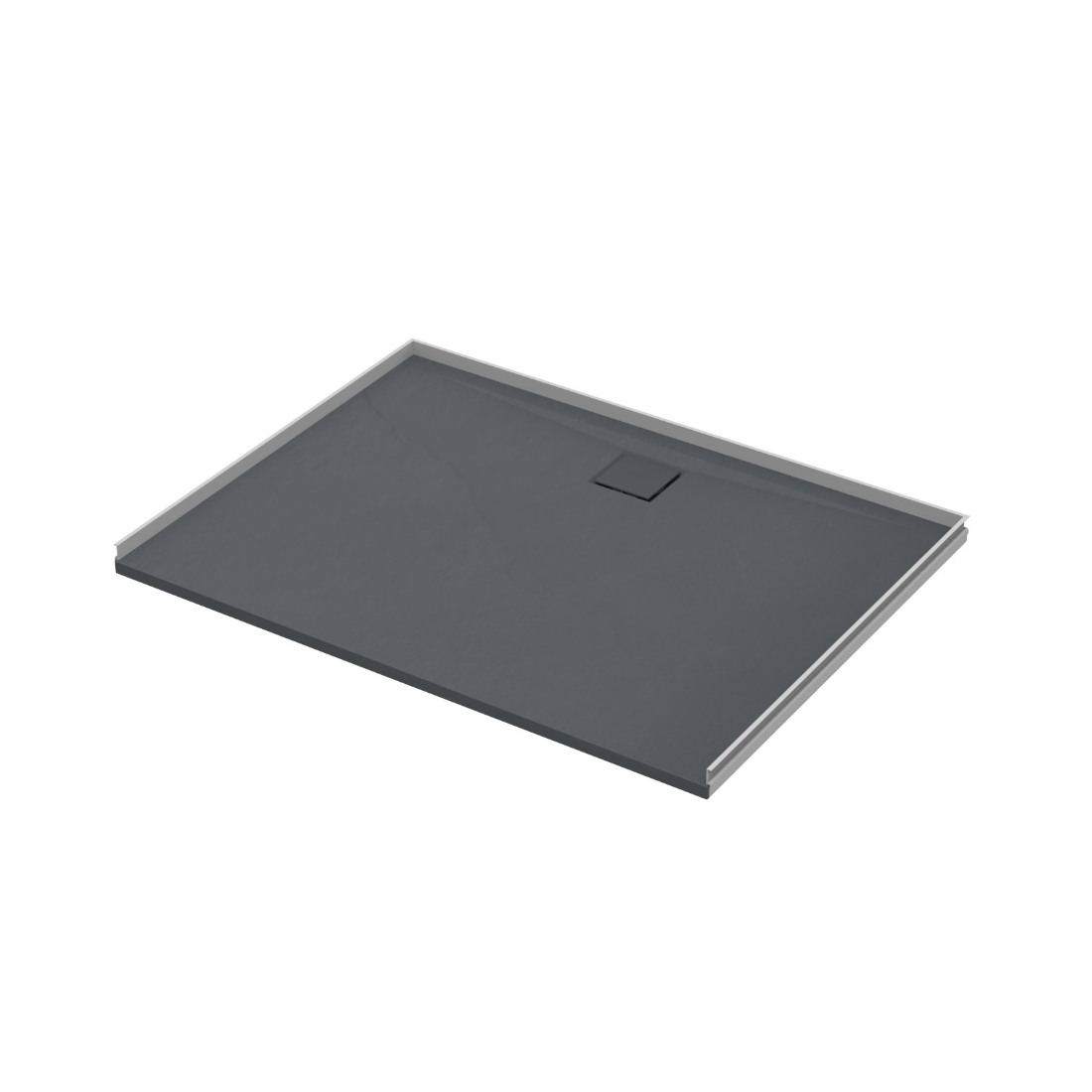 Slateforma Tray 3 Wall ABC Upstand Anthracite 900 x 1200mm | PlaceMakers NZ