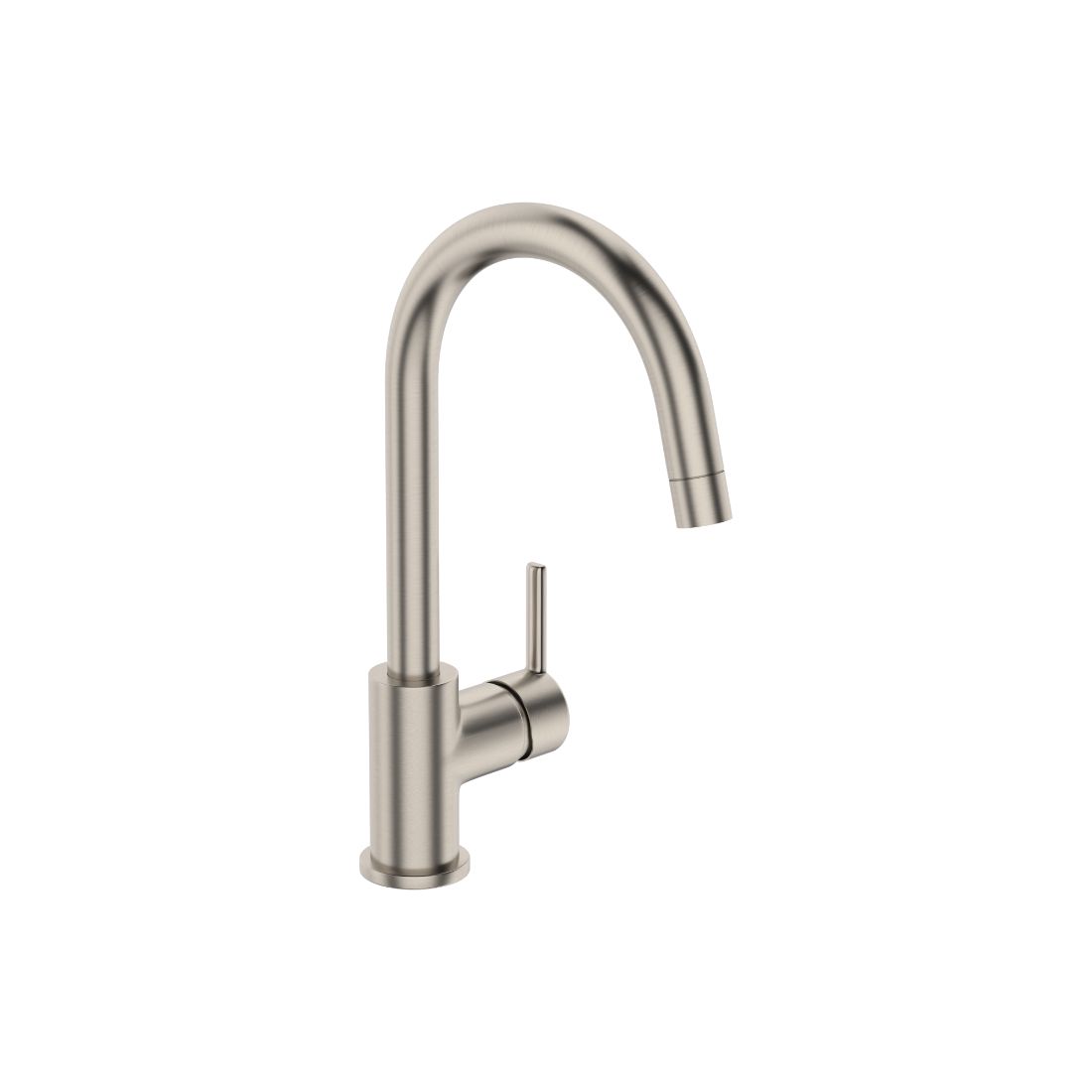 Mode Gooseneck Sink Mixer Brushed Nickel PlaceMakers NZ