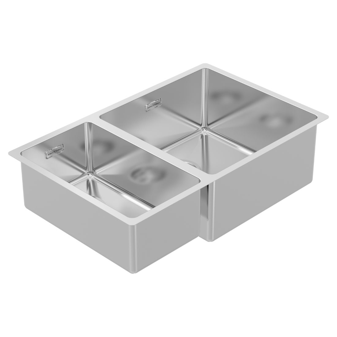 Kitchen Sink Double Bowl 695 x 440mm Right Hand Main Bowl PlaceMakers NZ