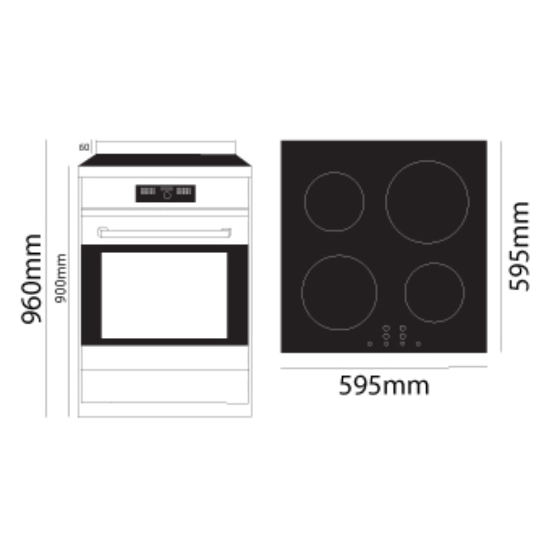Freestanding Stove Induction 600mm PlaceMakers NZ