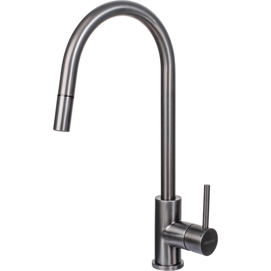 Aurora Kitchen Mixer AM013 Gunmetal PVD Stainless Steel Gooseneck Pullout PlaceMakers NZ