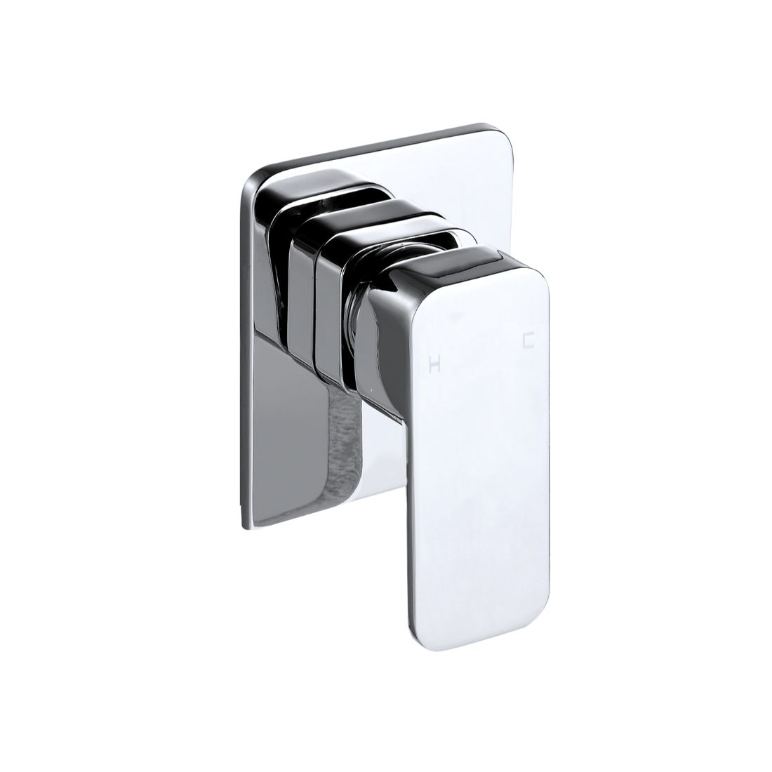 Shower/Bath Mixer With A Square Faceplate Chrome | PlaceMakers NZ