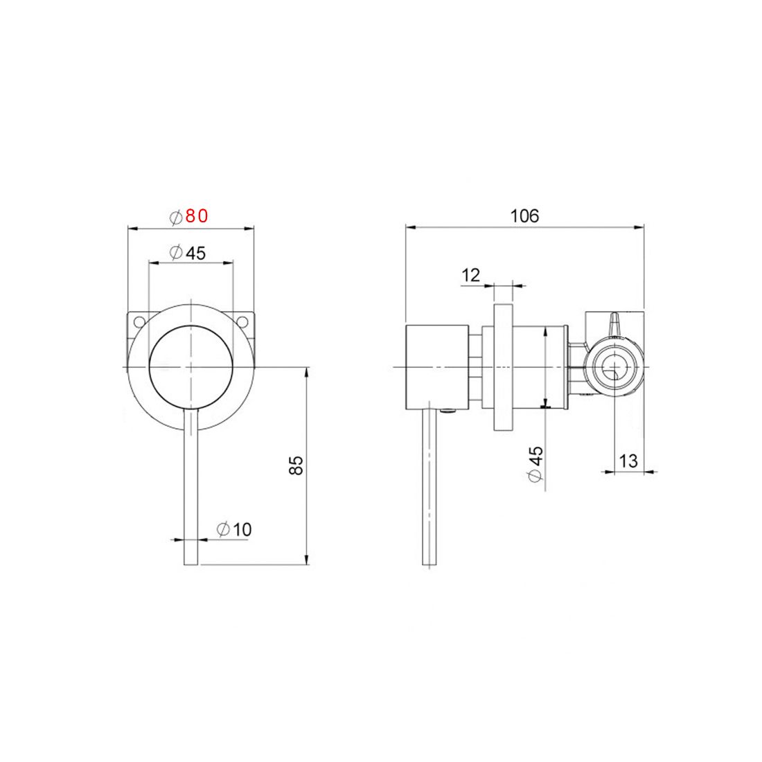 Shower/Bath Mixer Matte Black PlaceMakers NZ