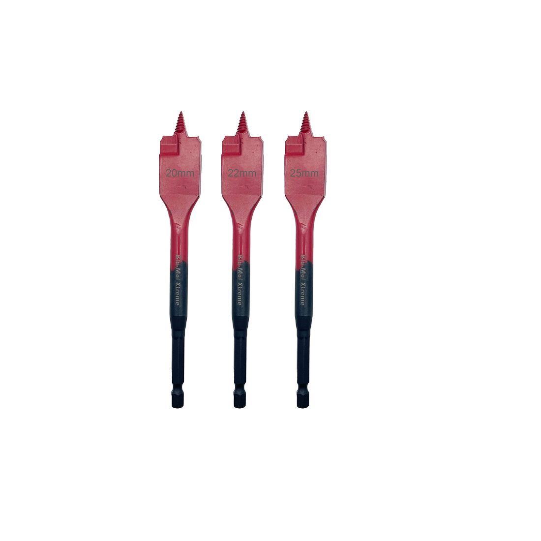 Nail Biter Threaded Spade Bit 20, 22, 25 x 150mm 3 Piece Set