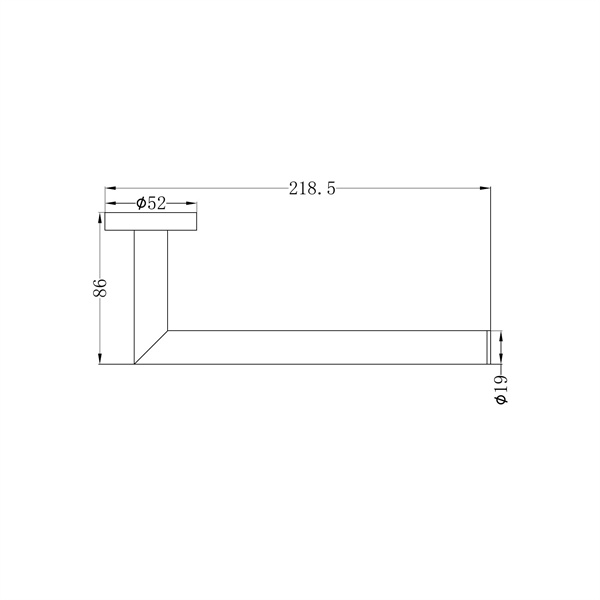 Dolce Hand Towel Rail Matte Black | PlaceMakers NZ