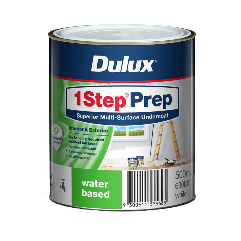 1Step Prep 500mL Multi Surface Water Based Primer Sealer Undercoat White 1Step Prep 500mL Multi Surface Water Based Primer Sealer Undercoat White