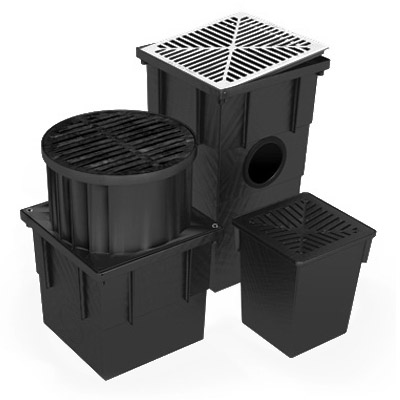 Allproof Drainage Pit 12L 250 x 250 x 300mm Plastic Black DP250 Allproof Drainage Pit 12L 250 x 250 x 300mm Plastic Black DP250