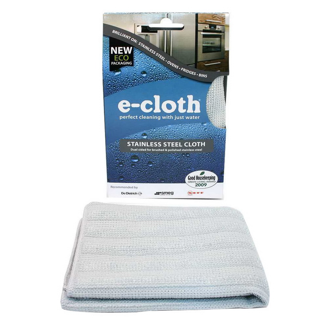 B&F E-Cloth Stainless Steel Clean and Polish Cloth Polyester and Polyamide Blend White ECL025 B&F E-Cloth Stainless Steel Clean and Polish Cloth Polyester and Polyamide Blend White ECL025