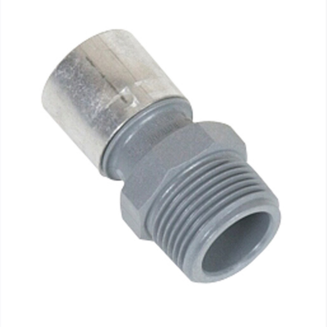 Buteline Adapter 3/4 in x 20 mm Polybutylene Male BSPT x Tube M20 Buteline Adapter 3/4 in x 20 mm Polybutylene Male BSPT x Tube M20