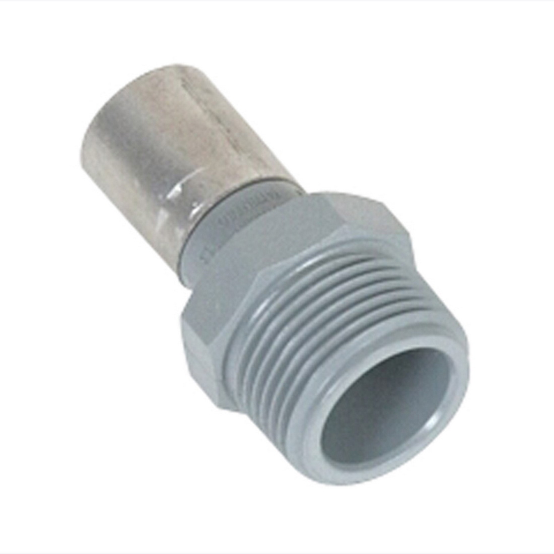 Buteline Reducer Adapter 3/4 in x 15 mm Polybutylene Male BSPT x Tube M2015 Buteline Reducer Adapter 3/4 in x 15 mm Polybutylene Male BSPT x Tube M2015