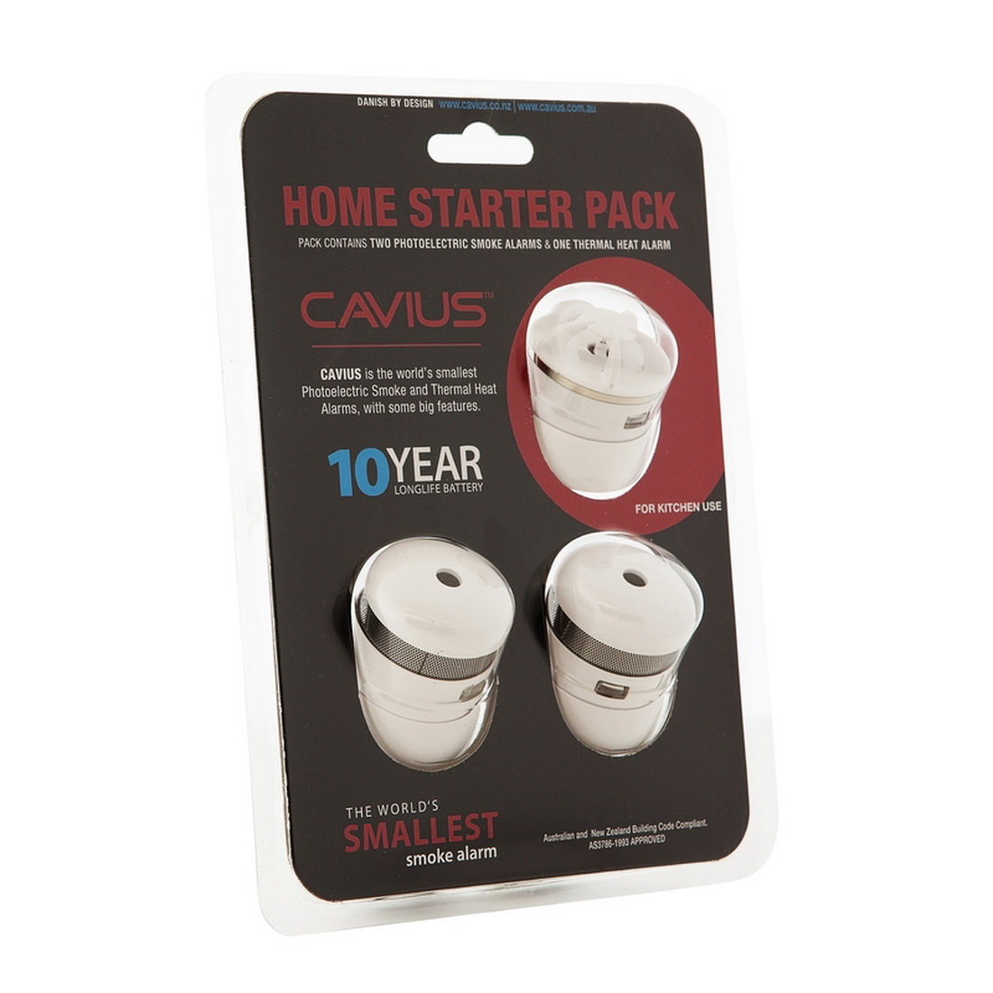 Photoelectric Smoke and Heat Alarm Home Pack White Photoelectric Smoke and Heat Alarm Home Pack White