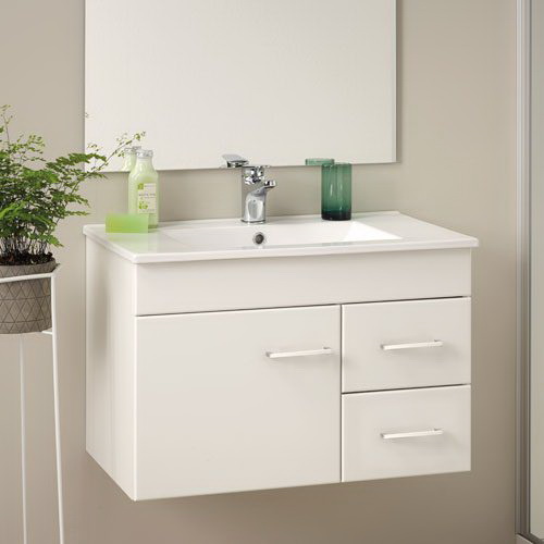 Clearlite Cashmere Classic Floorstanding/Wall-Hung Vanity 750 mm White Melamine 4CAS075CM Clearlite Cashmere Classic Floorstanding/Wall-Hung Vanity 750 mm White Melamine 4CAS075CM