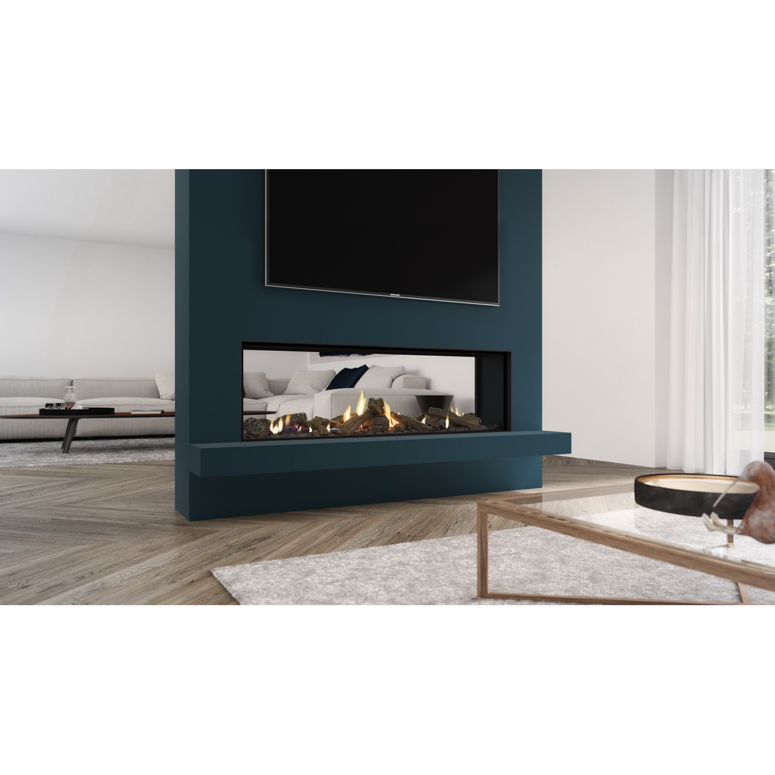 DS1400 9.5kW Single-Sided NG/LPG High Output Fireplace DS1400 9.5kW Single-Sided NG/LPG High Output Fireplace