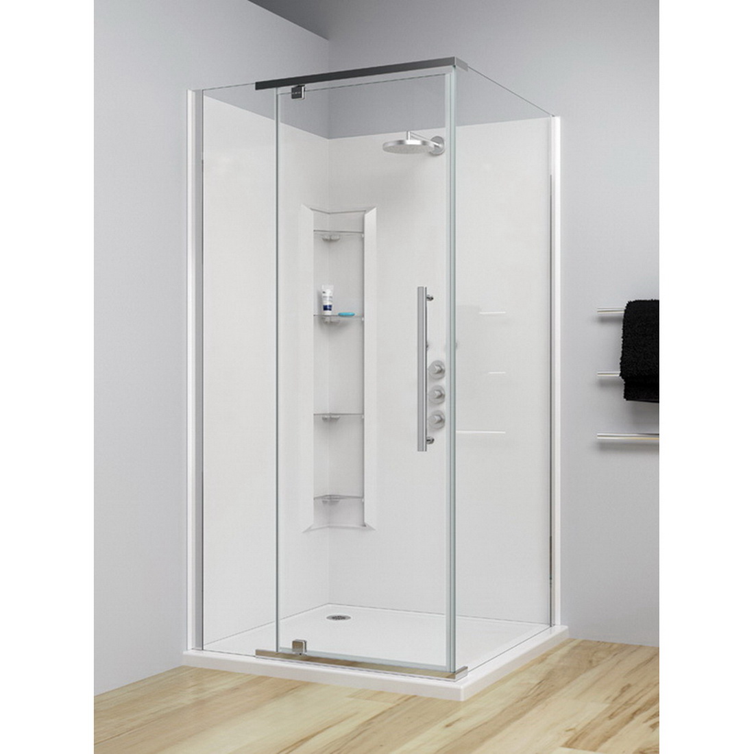 Newline Marbella 2 Sided Corner Moulded Acrylic Shower 1000 x 1000 mm 3/1/9457 Newline Marbella 2 Sided Corner Moulded Acrylic Shower 1000 x 1000 mm 3/1/9457