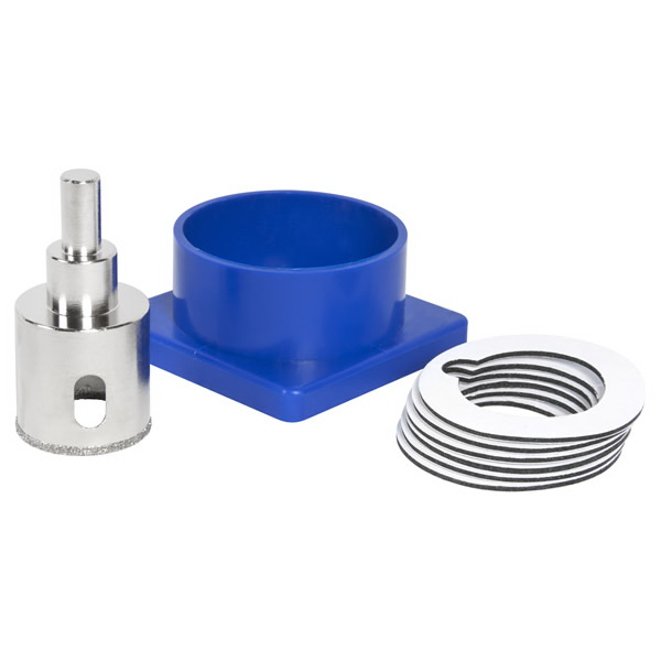 QEP Diamond Hole Saw w/Drill Guide and Water Cooling System 1-3/8in 10569 QEP Diamond Hole Saw w/Drill Guide and Water Cooling System 1-3/8in 10569