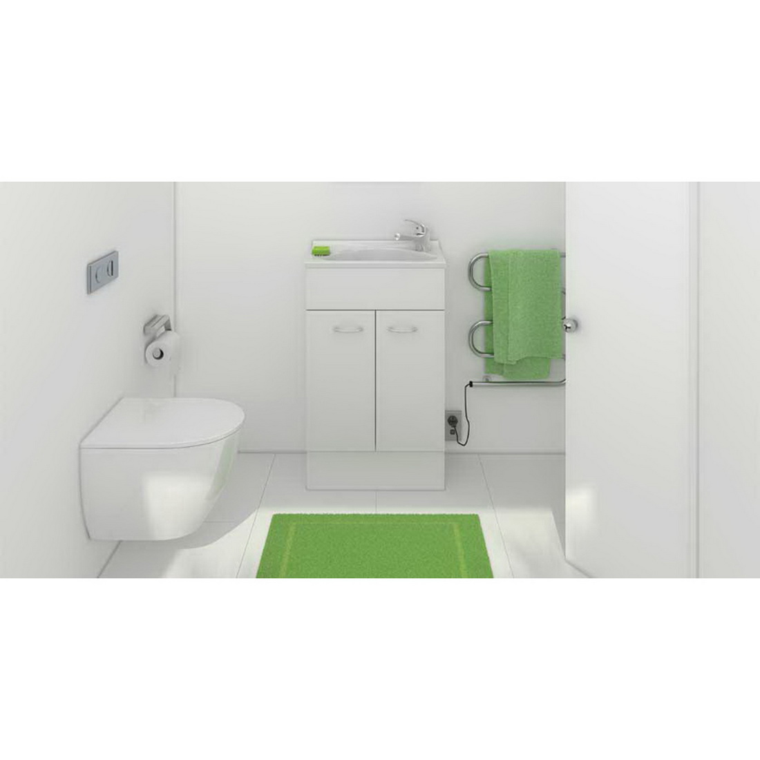 St Michel Stella Original 600 Series Floor Standing Vanity White 2 Drawer 53401-W St Michel Stella Original 600 Series Floor Standing Vanity White 2 Drawer 53401-W
